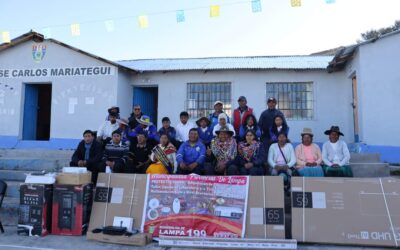 LAMPA: INSTITUCIONES EDUCATIVAS DE LA PROVINCIA DE LAMPA RECIBIERON EQUIPOS TECNOLÓGICOS E INSTRUMENTOS MUSICALES