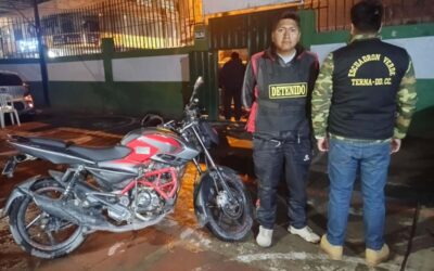 Detienen a sujeto por receptación de moto lineal robada en Madre de Dios
