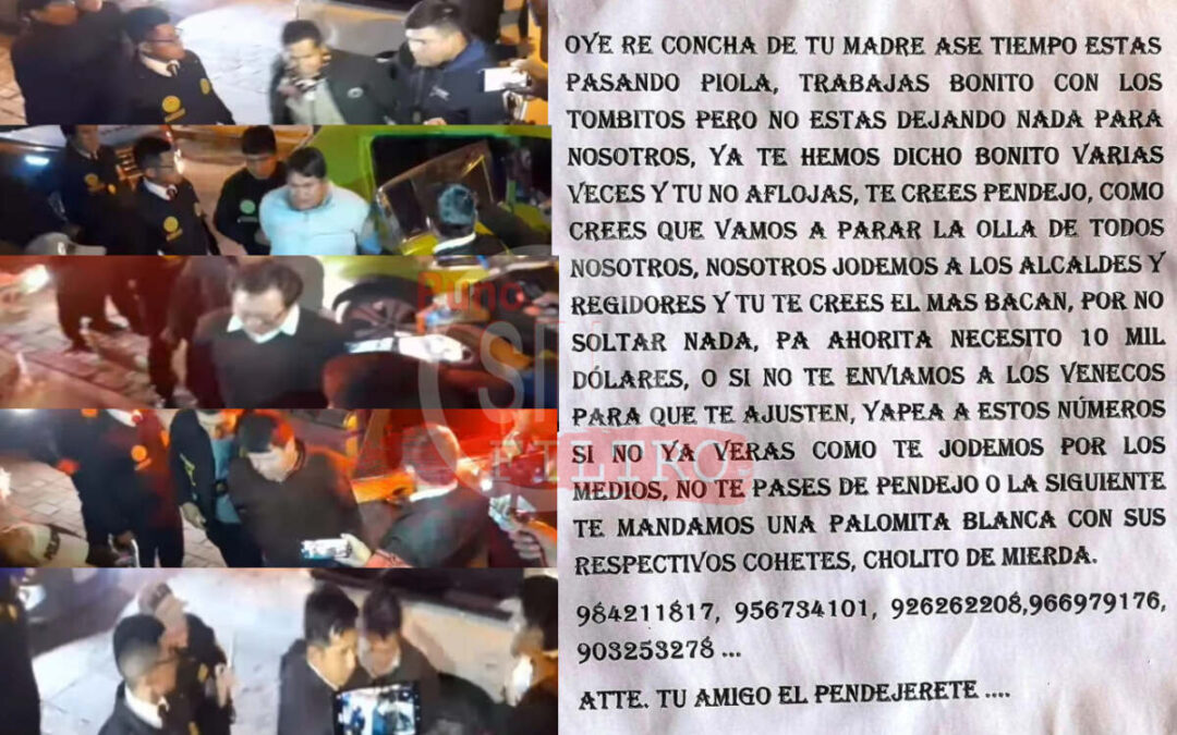 Detienen a cinco comunicadores de la provincia de Anta, por presuntamente extorsionar a Sub Prefecto de Ancahuasi