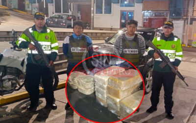 DETIENEN A DOS SUJETOS CON PAQUETES DE DROGA