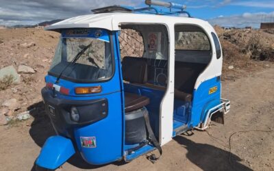 Encuentran mototaxi desmantelada en descampado del distrito de San Miguel