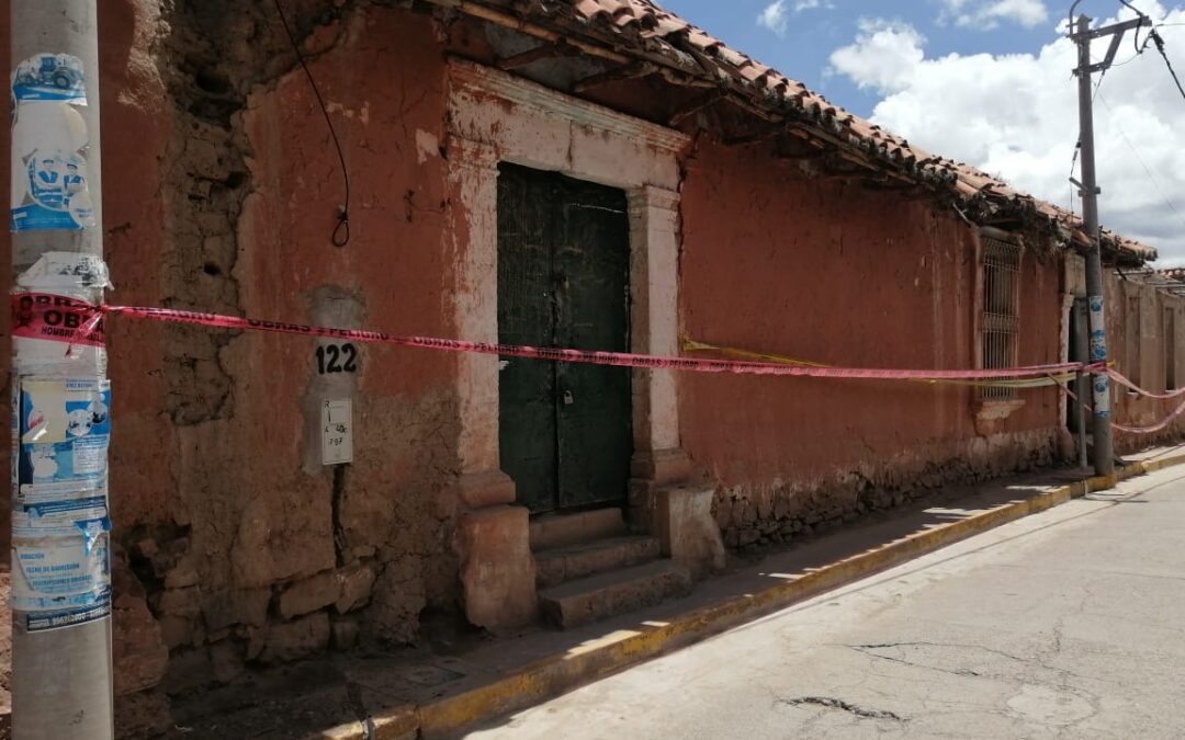 Casonas coloniales de Lampa en grave peligro de derrumbe