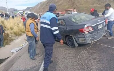 UN FALLECIDO Y DOS HERIDOS ES EL SALDO DEL CHOQUE ENTRE DOS VEHÍCULOS EN LA CARRETERA PUNO – AREQUIPA