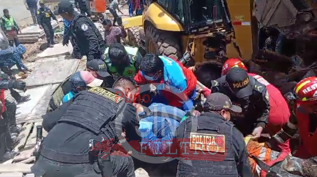 Colapso de muro en grifo deja dos obreros muertos y un herido en el CP Alto Puno