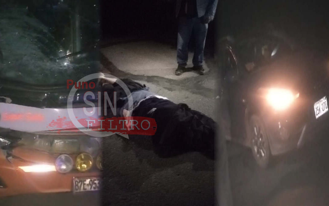 Video. Conductor de auto fallece tras ser atropellado por bus y auto en la carretera Puno-Arequipa