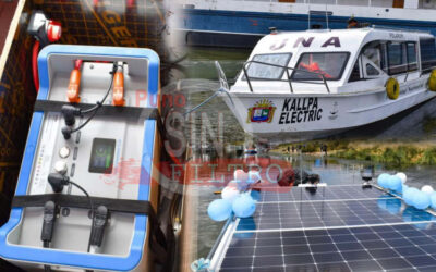 Estudiantes y docente de EP Mecánica Eléctrica de la UNA Puno presentan lancha ecológica con energía solar