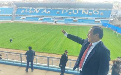 RECTOR DE LA «UNA» EXIGIÓ COBERTOR NUEVO PARA EL ESTADIO PARA LOS CONCURSOS DE LA FVC
