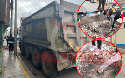 INTERVIENEN VOLQUETE QUE TRASLADABA CAMUFLADOS MAS DE 4 MIL GALONES DE COMBUSTIBLE