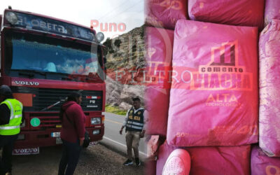 DECOMISAN TRAILER, CEMENTO Y COMBUSTIBLE BOLIVIANO EN OJERANI