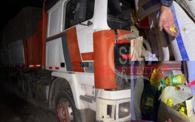 INTERVIENEN TRAILER CON MERCADERÍA DE CONTRABANDO EN LA VIA DESAGUADERO- PUNO