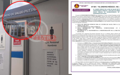CRISIS EN EL CENTRO DE SALUD DE PUTINA. MÉDICOS EXIGEN ACCIONES URGENTES