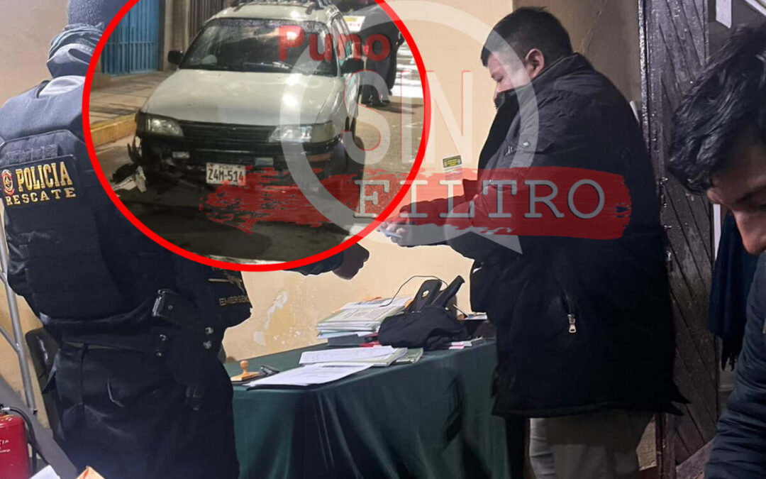 DETIENEN A PRESIDENTE DEL «FOP» PUNO POR CONDUCIR EBRIO