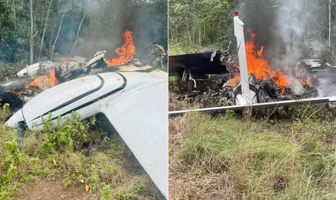 AVIÓN CON MEDIA TONELADA DE DROGA SE ESTRELLA EN BRASIL