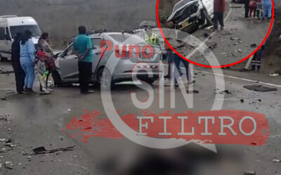 TRIPLE CHOQUE EN LA CARRETERA AREQUIPA – PUNO DEJÓ UNA PERSONA SIN VIDA Y VARIOS HERIDOS