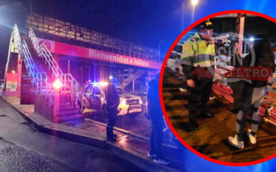 RESCATAN A JOVEN QUE INTENTÓ PONER FIN A SU EXISTENCIA, LANZÁNDOSE DESDE PUENTE PEATONAL EN LA SALIDA A PUNO