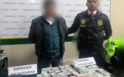 PNP CAPTURÓ A SUJETO CON US$21 MIL, QUE NO PUDO JUSTIFICAR LA PROCEDENCIA