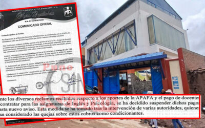 SUSPENDEN COBROS EXCESIVOS EN LA IE MARÍA AUXILIADORA, TRAS EL RECLAMO DE LOS PPFF