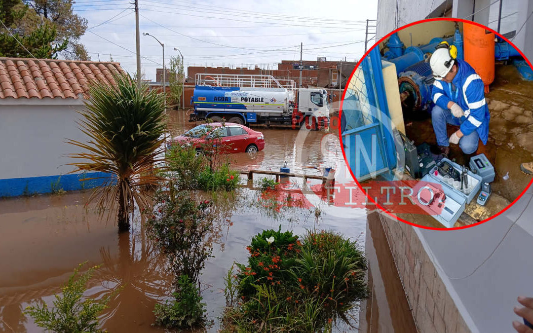 TRAS INUNDACIÓN, MONITOREAN CALIDAD DE AGUA EN PLANTA DE TRATAMIENTO. SUNASS ASEGURA LIQUIDO ELEMENTO ESTA DENTRO DE LOS LIMITES PERMITIDOS