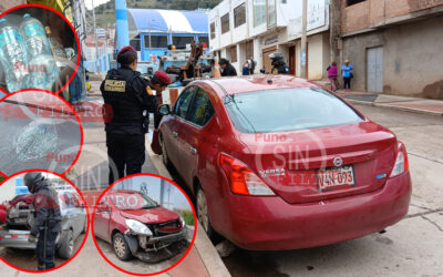 CONDUCTOR EBRIO RESULTÓ HERIDO, LUEGO DE CHOCAR CONTRA VEHÍCULO ESTACIONADO
