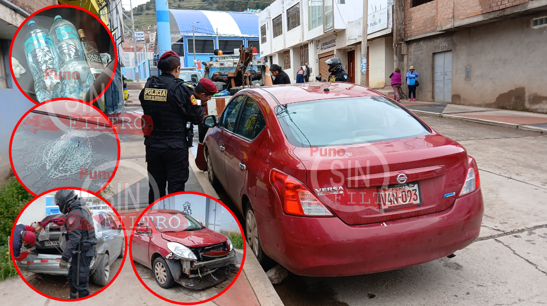 CONDUCTOR EBRIO RESULTÓ HERIDO, LUEGO DE CHOCAR CONTRA VEHÍCULO ESTACIONADO