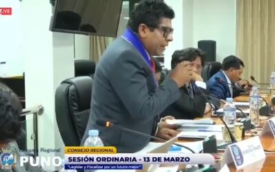 Vea video. BASILIO MENDOZA: «HAY TRATO PREFERENCIAL PARA CONSEJEROS MILITANTES DE SOMOS PERÚ Y DE RICHARD HANCCO»