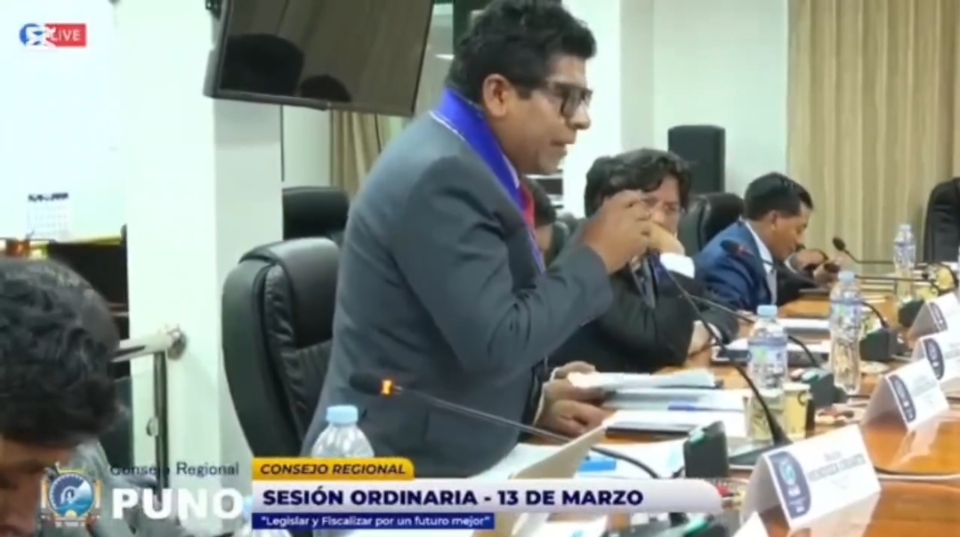 Vea video. BASILIO MENDOZA: «HAY TRATO PREFERENCIAL PARA CONSEJEROS MILITANTES DE SOMOS PERÚ Y DE RICHARD HANCCO»