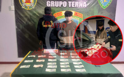 AGENTES DEL GRUPO «TERNA» CAPTURAN A TAXISTA CON BILLETES FALSOS. PREVIAMENTE, DIO CAMBIO A UN CLIENTE, QUE ALERTÓ A LA POLICÍA