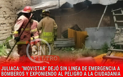 EMPRESA «MOVISTAR» DEJÓ SIN LINEA DE EMERGENCIA A LOS BOMBEROS EN JULIACA