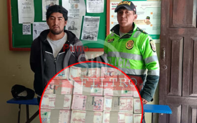 CIUDADANO BOLIVIANO FUE DETENIDO CON MAS DE 275 MIL BOLIVIANOS