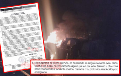 CAPITANÍA DE PUERTO DICE QUE NO FUERON ALERTADOS SOBRE INCENDIO DE LANCHAS EN EL PUERTO DE PUNO. MIENTRAS QUE, TESTIGOS DICEN LO CONTRARIO
