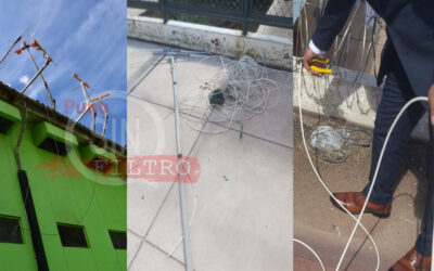 DESCUBREN CONEXIONES ILEGALES DE TV Y OTROS EN EL TECHO Y VENTANAS DEL PENAL DE PUNO