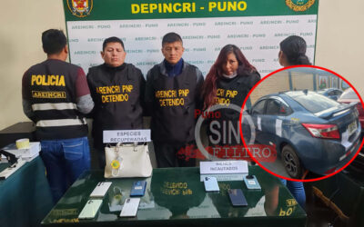 POLICÍA CAPTURÓ EN PUNO A «GARY Y SUS URRACOS» DEDICADO AL ROBO DE CELULARES EN JULIACA