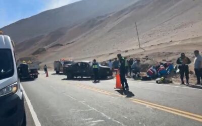 TRES HERIDOS DE CONSIDERACIÓN, TRAS DESPISTE Y VOLCADURA DE CAMIONETA EN LA CARRETERA MOQUEGUA – TACNA