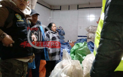 CUATRO DETENIDOS Y GRAN CANTIDAD DE ZAPATILLAS DE CONTRABANDO, FUE EL RESULTADO DE OPERATIVO POLICIAL EN PUNO