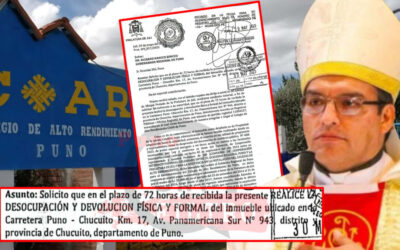 OBISPO DE JULI AMENAZA CON DESALOJAR EL «COAR», TAMBIEN ELEVÓ LOS ALQUILERES HASTA POR S/52 MIL