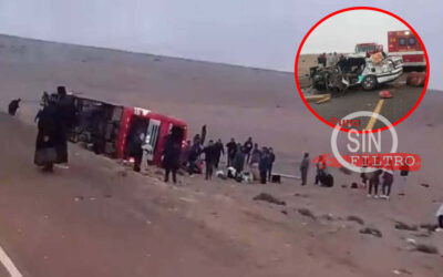 UN FALLECIDO Y VARIOS HERIDOS ES EL SALDO DEL CHOQUE ENTRE BUS Y AUTOMÓVIL EN LA VÍA TACNA – PUNO