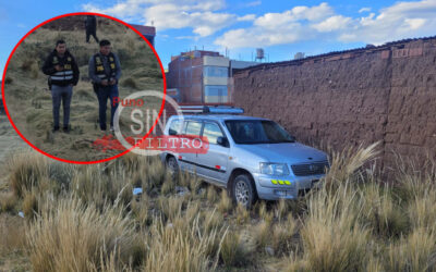 VEHÍCULO ROBADO EN EL CENTRO DE PUNO, FUE ABANDONADO EN LA RINCONADA DE SALCEDO