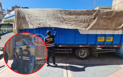 INCAUTAN CONTRABANDO VALORIZADO EN S/850 MIL, EN LA CARRETERA PUNO – AREQUIPA