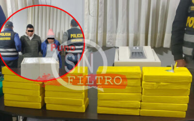 CAYERON «LOS FUERTES DEL RICO CLORO». POLICÍA LOS CAPTURÓ CON 24 KG DE COCAINA, DURANTE UN MEGAOPERSTIVO EN JULIACA