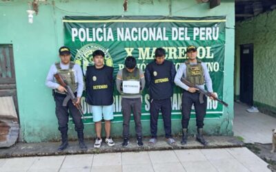 POLICÍA CAPTURÓ A TRES SUJETOS EN UN VEHÍCULO REQUISITORIADO EN SANDIA
