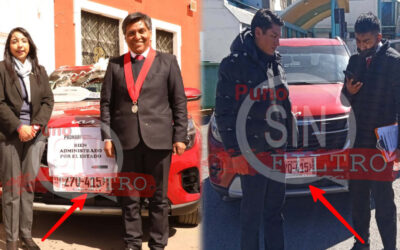 ESCÁNDALO!!! PRONABI ENTREGÓ VEHÍCULO CON «RQ» A LA CSJ-PUNO.  POLICÍA INTERVINO MODERNA CAMIONETA Y TERMINÓ RETENIDA AL IGUAL QUE EL CHOFER