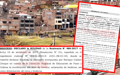 DECLARAN NULA SENTENCIA «TRUCHA» QUE AFECTABA TERRENO DEL COLEGIO POLITÉCNICO HUÁSCAR