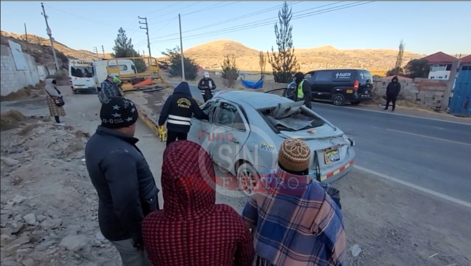 UNA PERSONA FALLECIDA Y OTRA HERIDA EN VIOLENTO ACCIDENTE EN LA SALIDA A DESAGUADERO