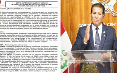 PODER JUDICIAL LEVANTÓ MEDIDA CAUTELAR Y PERMITE CONTINUAR CONSTRUCCIÓN DEL «COAR» EN JULIACA