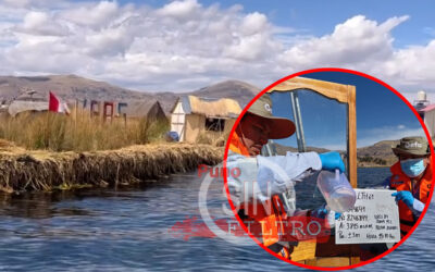REALIZAN MONITEREO A LA  CALIDAD DEL AGUA EN LAS ISLAS DE LOS UROS. RESULTADOS SE CONOCERÁN EN LAS PROXIMAS SEMANAS