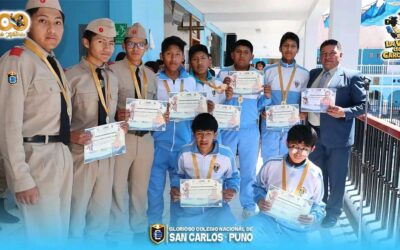 «GLORIOSO SAN CARLOS» RINDIÓ HOMENAJE A SUS ESTUDIANTES DESTACADOS EN JUEGOS FLORALES ESCOLARES