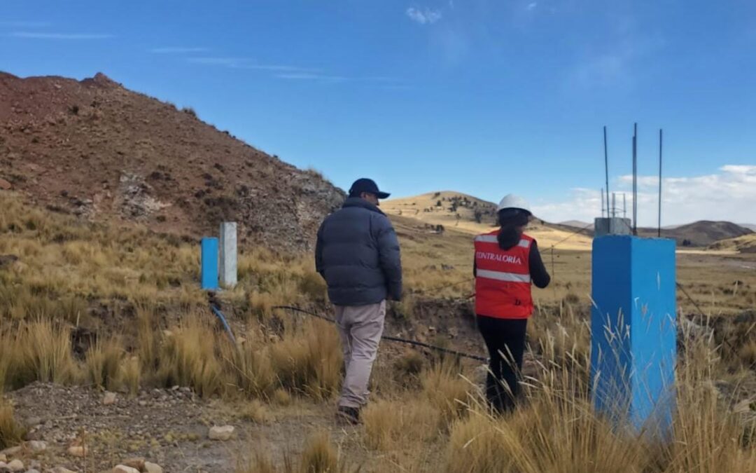 CONTRALORÍA ADVIERTE DEFICIENCIAS EN CONSTRUCCIÓN DE SISTEMA DE RIEGO EN VILQUECHICO