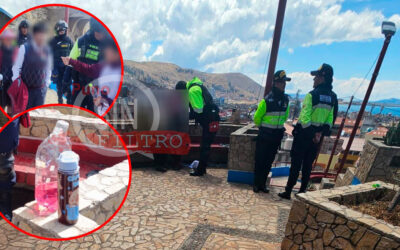 PUNO: INTERVIENEN A ESCOLARES DE LA IE EMILIO ROMERO PADILLA BEBIENDO LICOR EN EL CERRITO DE HUAJSAPATA