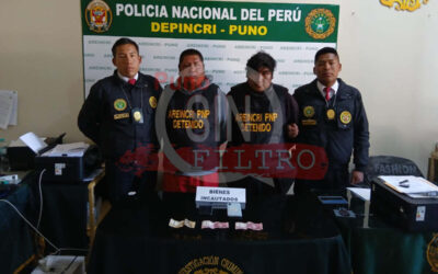 POLICÍA CAPTURÓ A DOS INTEGRANTES DE LA BANDA “LOS MALDITOS DE TOTORANI”, TRAS HERIR DE BALA A MUJER, DURANTE ASALTO EN TOTORANI