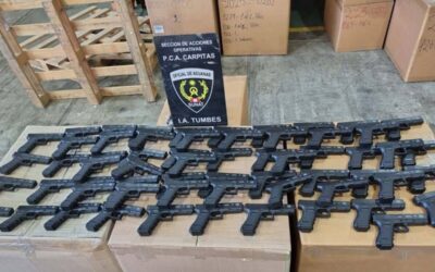 INCAUTAN ENCOMIENDA CON 72 RÉPLICAS DE PISTOLAS DESTINADAS A LIMA